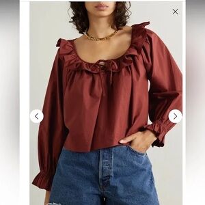 Doen Jules top in claret